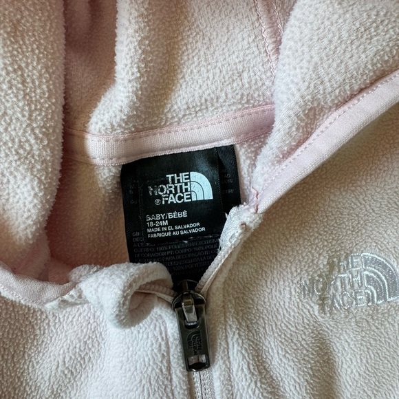 The North Face Light Pink Baby Fleece Hoodie - Picture 3 of 3